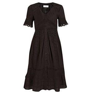 Velvet by Graham & Spencer : Black cotton Suri dress